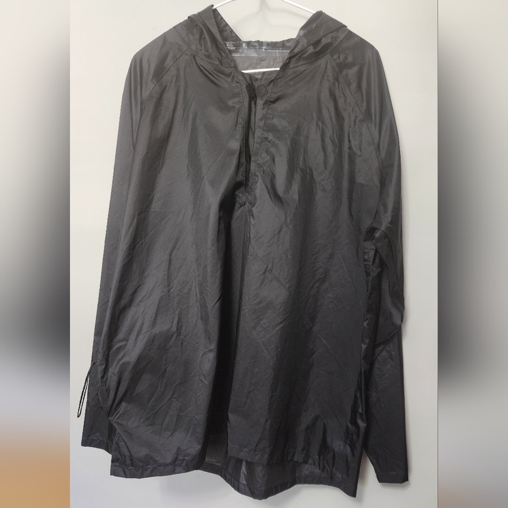 Wind River Packable Rain Black Hoodie Size Large